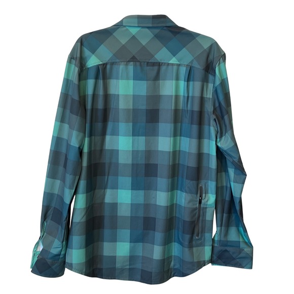 Troy Lee Designs Mens Long Sleeve Performance Plaid Snap Front Shirt Size L - Picture 3 of 8